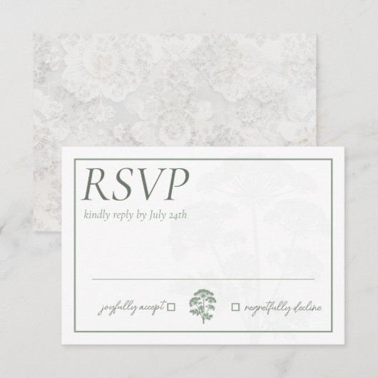 FONDNESS | Response Card 出欠カード (正面/裏面)