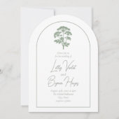 FONDNESS | Wedding Arched Invite 招待状 (正面)