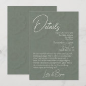 FONDNESS | Wedding Details セーブザデート (正面/裏面)