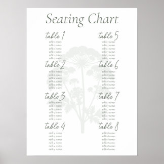 FONDNESS | Wedding Seating Chart Poster ポスター