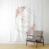 Fondo Floral Rosa Bridal Shower タペストリー (インサイチュ)