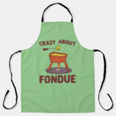 Fondue Pun T-Shirt熱狂するについて エプロン (正面)