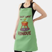 Fondue Pun T-Shirt熱狂するについて エプロン (インサイチュ)
