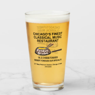 Fondue Stube，シカゴ，イリノイ タンブラーグラス