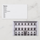 Fonseca家族のPalazzo、「Palazziからのローマ、 名刺 (正面/裏面)