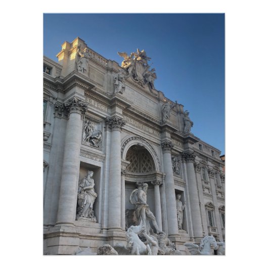 fontaine de Trevi à Rome  ポスター (正面)