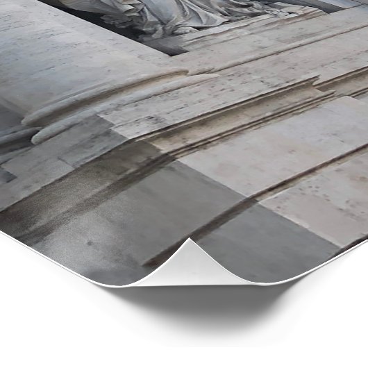 fontaine de Trevi à Rome  ポスター (コーナー)