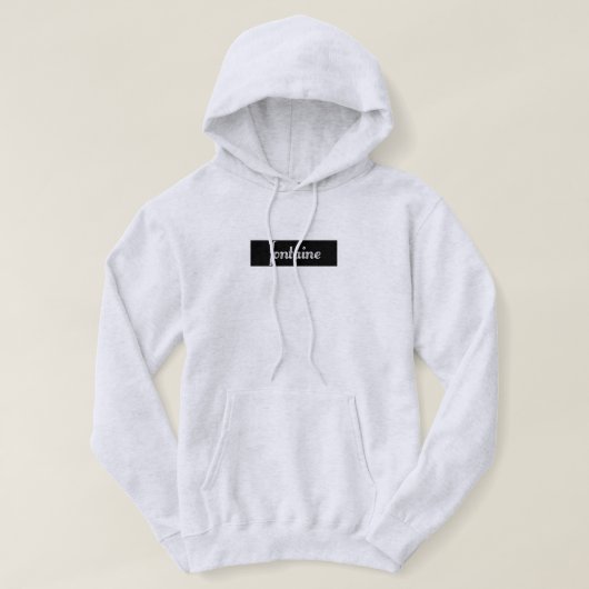 Fontaine hoodie (Black) パーカ (デザイン正面)