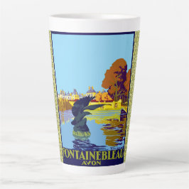 Fontainebleau Avon旅行フランスのポスター カフェラテマグ