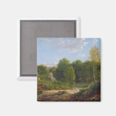 Fontainebleau Forestの表示， 1829 マグネット (正面/裏面)
