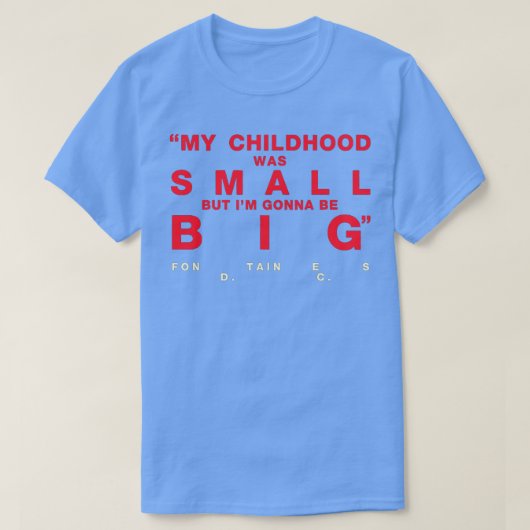 FONTAINS新しいショーDCアメリカンツアー Tシャツ (デザイン正面)