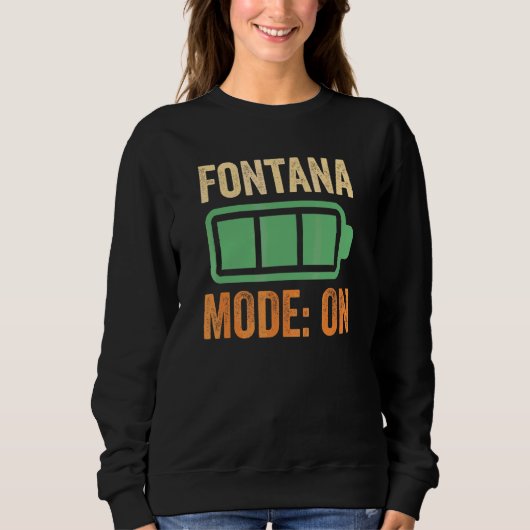Fontanaモード バッテリー デザイン スウェットシャツ (正面)