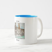 Fontana dei Quattro Fiumi. Rome, Italy ツートーンマグカップ (正面右)