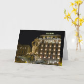 Fontana del Tritone,ローマ,イタリア – カード (黄色い花)