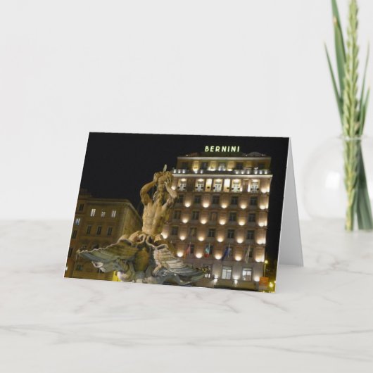 Fontana del Tritone,ローマ,イタリア – カード (正面)