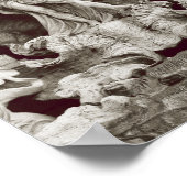 Fontana di Treviインローマイタリア写真 ポスター (角)