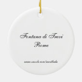 Fontana di Trevi セラミックオーナメント (裏面)