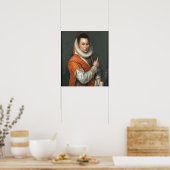 Fontana - Lady Wearing Ruff Holding Book In 離れ H ポスター (キッチン)