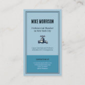 fontanero reparaciones herramientas vintage azul   名刺 (裏面)