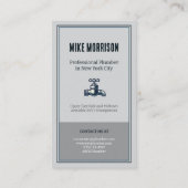 fontanero reparaciones herramientas vintage gris 名刺 (裏面)