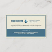 fontanero reparaciones tubería grifo agua vintage 名刺 (裏面)