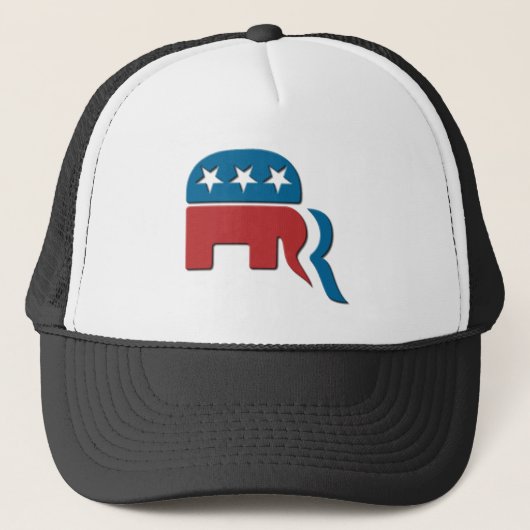 Fontico著Romneyの共和党の選挙のロゴ キャップ (正面)