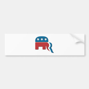 Fontico著Romneyの共和党の選挙のロゴ バンパーステッカー