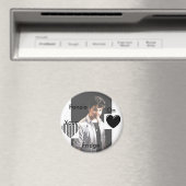 FONZIE2,ハート, gg, Fonzie, On，あなたの，冷蔵庫 マグネット (インサイチュ (食洗機))