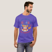 FOODと花火 7月4日 独立記念日 フレンド Tシャツ (正面フル)