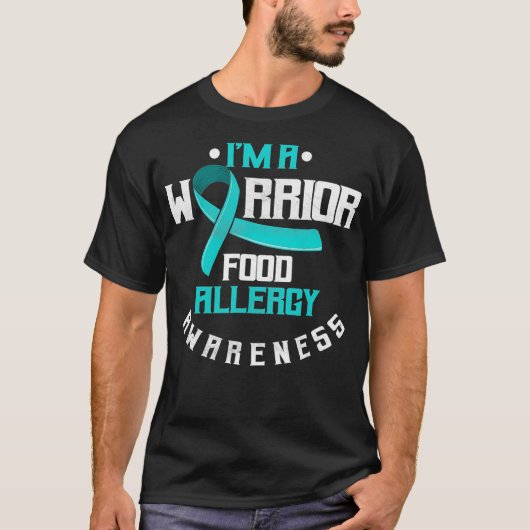 Food Allergy Awareness Warrior Allergy Awareness Tシャツ (正面)