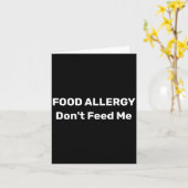 Food Allergy Dont Feed Me Text Template  カード (黄色い花)