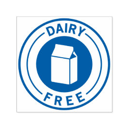 Food Allergy Icon Dairy Free セルフインキングスタンプ