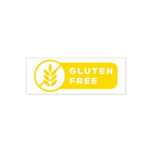 Food Allergy Icon Gluten Free セルフインキングスタンプ (デザイン)