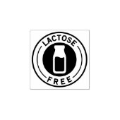 Food Allergy Icon Lactose Free ラバースタンプ (インプリント)