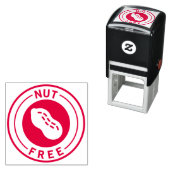 Food Allergy Icon Peanut Free セルフインキングスタンプ (インサイチュ)