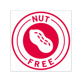 Food Allergy Icon Peanut Free セルフインキングスタンプ