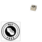 Food Allergy Icon Peanut Free ラバースタンプ (押印)