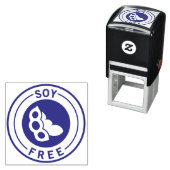 Food Allergy Icon Soy Free セルフインキングスタンプ (インサイチュ)