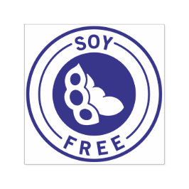 Food Allergy Icon Soy Free セルフインキングスタンプ