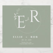 Food and Beverage Label Set スパークリングワインラベル (シングルラベル)