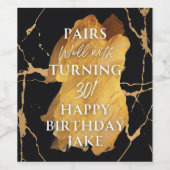 Food and Beverage Label Set ワインラベル (シングルラベル)