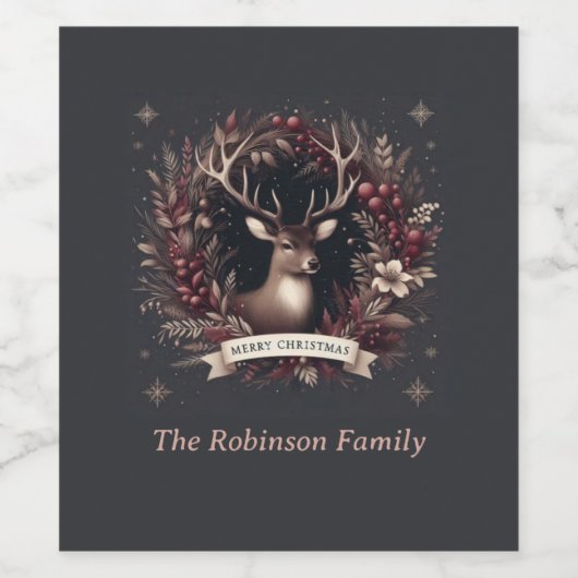 Food and Beverage Label Set ワインラベル (シングルラベル)