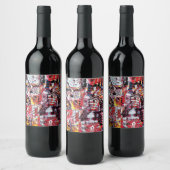 Food and Beverage Label Set – Fragmented Pulse ワインラベル (ボトル)