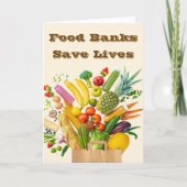 Food Banks Save Lives カード (正面)