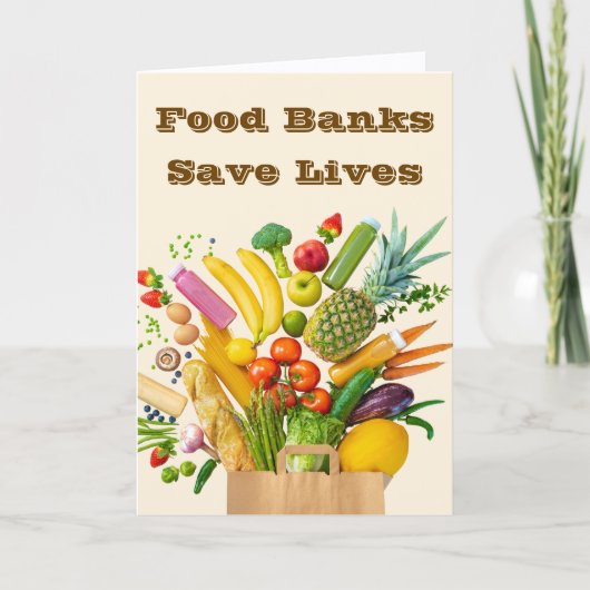 Food Banks Save Lives カード (正面)