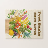 Food Banks Save Lives ジグソーパズル (横)