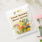 Food Banks Save Lives フェイバーバッグ (封をした状態)