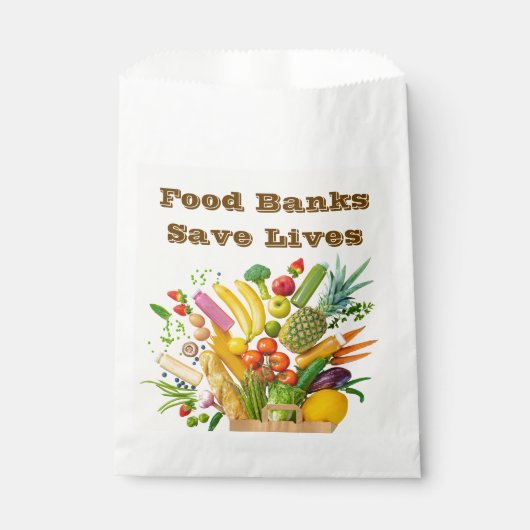 Food Banks Save Lives フェイバーバッグ (正面)