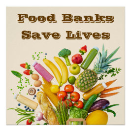 Food Banks Save Lives ポスター
