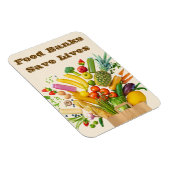 Food Banks Save Lives マグネット (右側)
